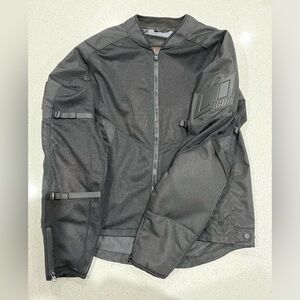 Icon Mesh AF CE Men's Motorcycle Jacket Black Size XX-Large